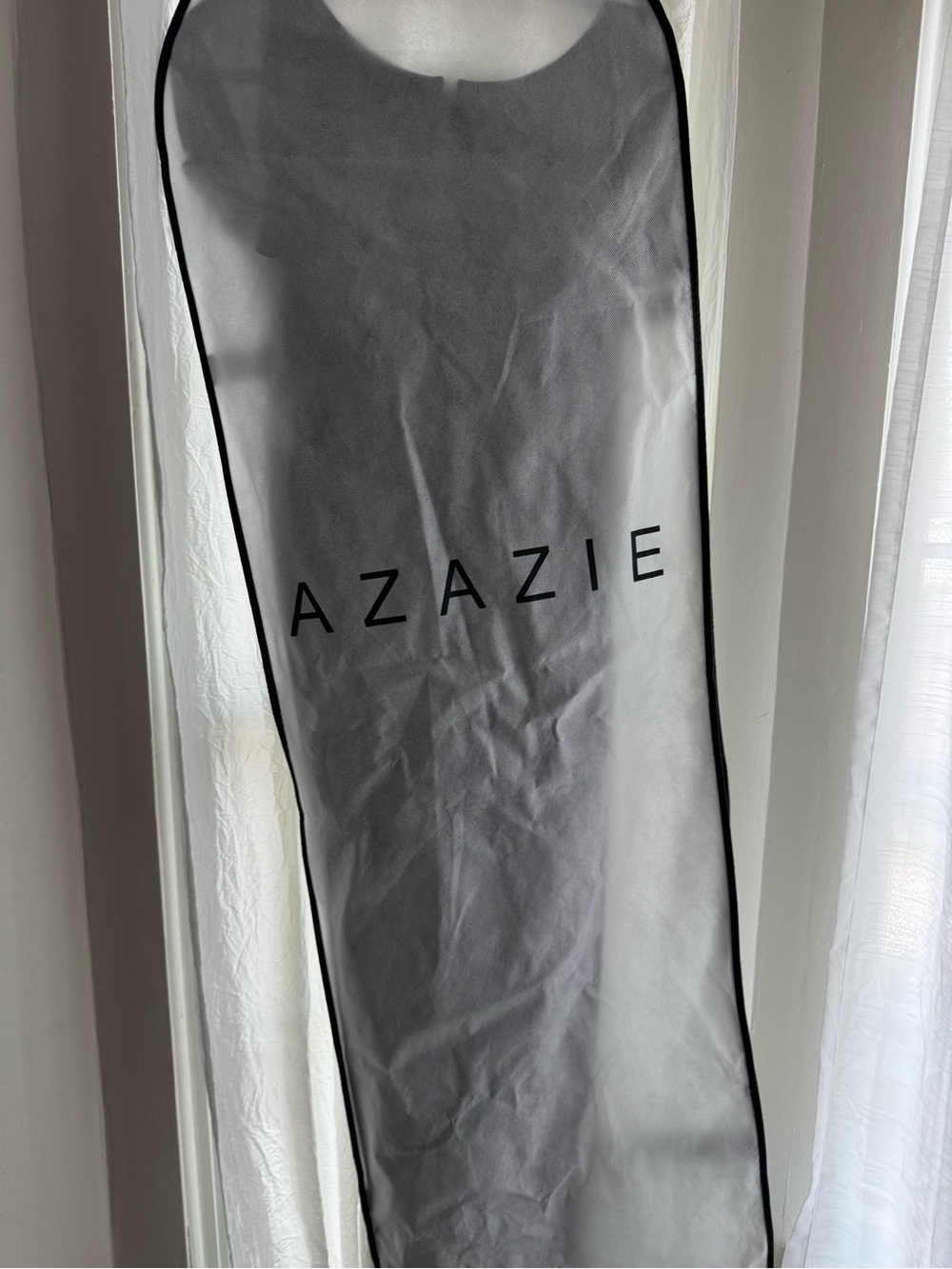 Azazie Ruffle-Shoulder Maxi Dress - Picture 9 of 9